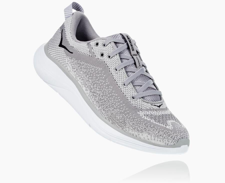 Hoka One One Womens Running Shoes - Hupana Flow - Grey - NTVX67398